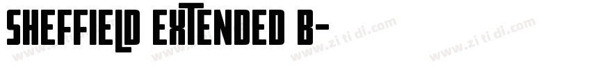 Sheffield Extended B字体转换